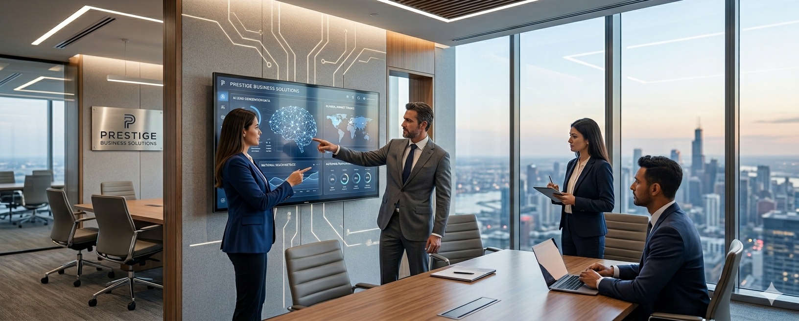 Prestige Business Solutions AI customer acquisition system